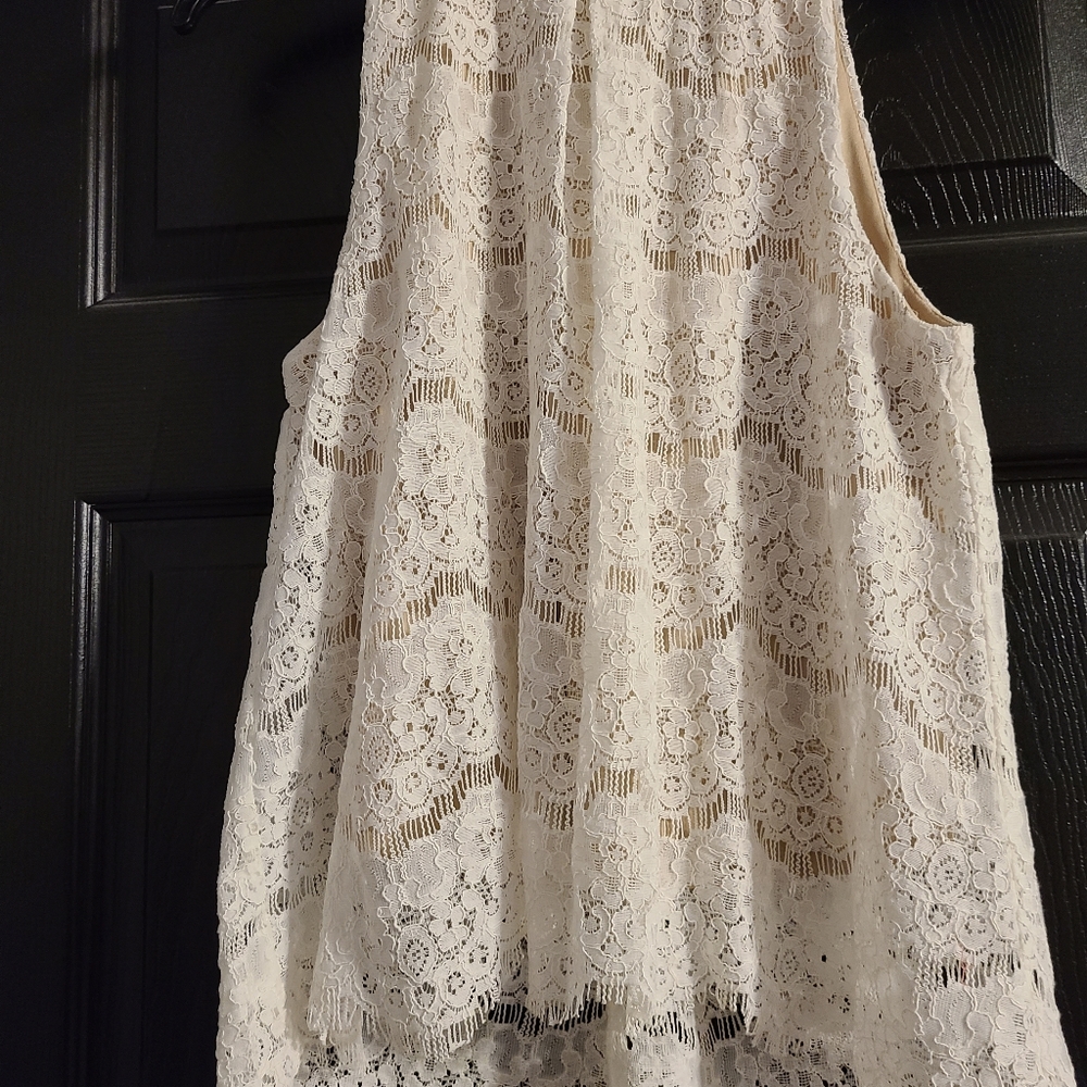 Love,fire blouse size S cream/tan - Picture 3 of 13